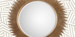METAL STICKS DECORATIVE MIRROR