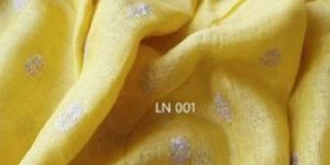 Linen Embroidery Saree