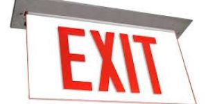 EXIT SIGN LED EMERGENCY LIGHT