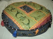 Zari Patchwork Puffs Cushions