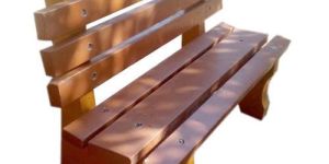 Yellow Cement Garden Benches