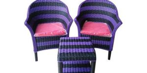 Cane Table Chair Set