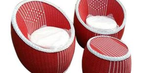 Red Table Chair Set