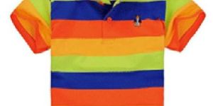 Kids Yarn Dyed Polo T Shirt