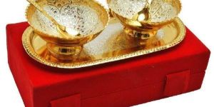 Gold Plated Bowl Set