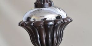 White Metal Designer Curtain Bracket