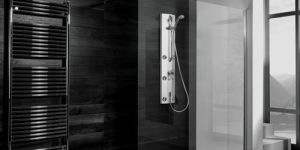 CUSTOMIZED GLASS SHOWER ENCLOSURE