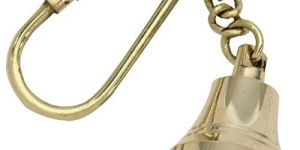 Nautical Brass Bell Keychain