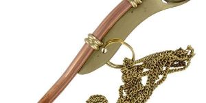 Nautical Brass Boatswain Pipe Whistle Keychain