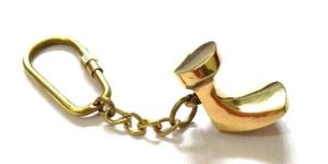 Nautical Brass Shoe Keychain