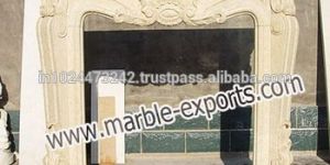 Stone White Marble Fireplace