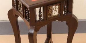 Antique Chettinad Hexagonal Table