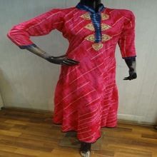 Stand Collar Georgette Kurtis