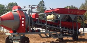 M25 Reversible Drum Type Mobile Concrete Batching Plant