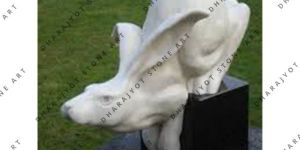 White Sandstone Rabbit Statue