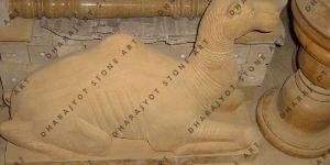 Yellow Sandstone Camel Statue