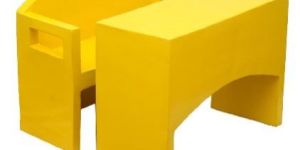 Yellow Flawless Desk & Bench