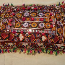 Vintage Embroidery Pillow Cover