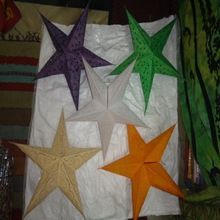Solid Colors Paper Star Lanterns