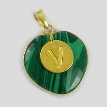 V Alphabet Pendant