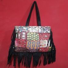 Tribal Designs Leather Shoulder Bag