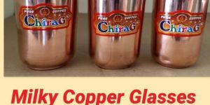 Copper Milky Glass