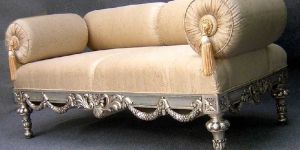 White Metal Sofa