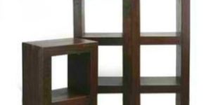 Wooden Cube Book Shelf