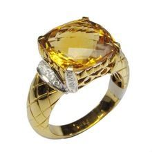 Gold Citrine Ring