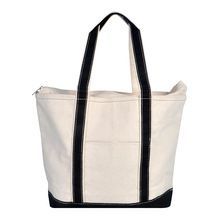 Zipper Top Boat Tote Bag