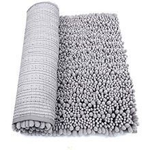 Washable Microfiber Chenille Bath Rugs