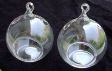 Hanging Glass Tealight Candle Holder