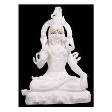 White Marble Shiva God Statue