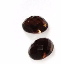 Smokey Quartz Oval Rose Cut Loose Gem