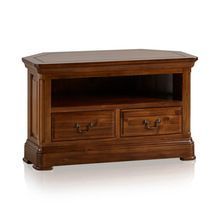 Wood Corner TV Unit