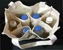 Organic Genuine Canvas Wine Bag