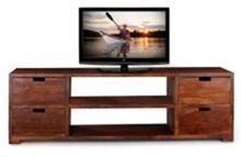 Wooden TV Unit 4 Drawer 2 Sheves