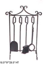 Wrought Iron Fire Place Tools Set