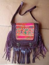 Vintage Handmade Beautiful Leather Hand Bag