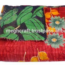 Vintage Kantha Throw Blankets
