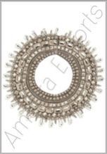 Silver Acrylic Beaded Necklace