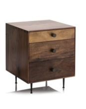 Wooden Side Board with Iron Legs