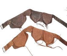 Real Suede Leather Money and Travel Belt