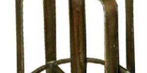 Wooden Top Metal Stool