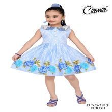 Puff Sleeves Children Frock