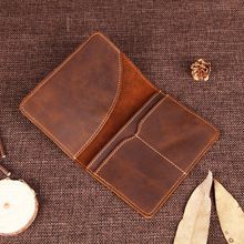 Tanned VT Leather Passport Holder Wallet