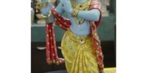 White Marble Lord Krishna Statue
