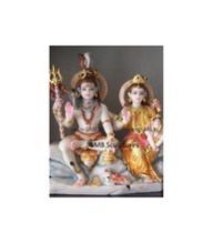 White Marble Shiva Parvati Statue