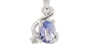 Sterling Silver Tanzanite Gemstone Pendants