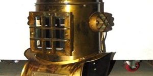 Vintage Steampunk Iron Diving Helmet Reproduction